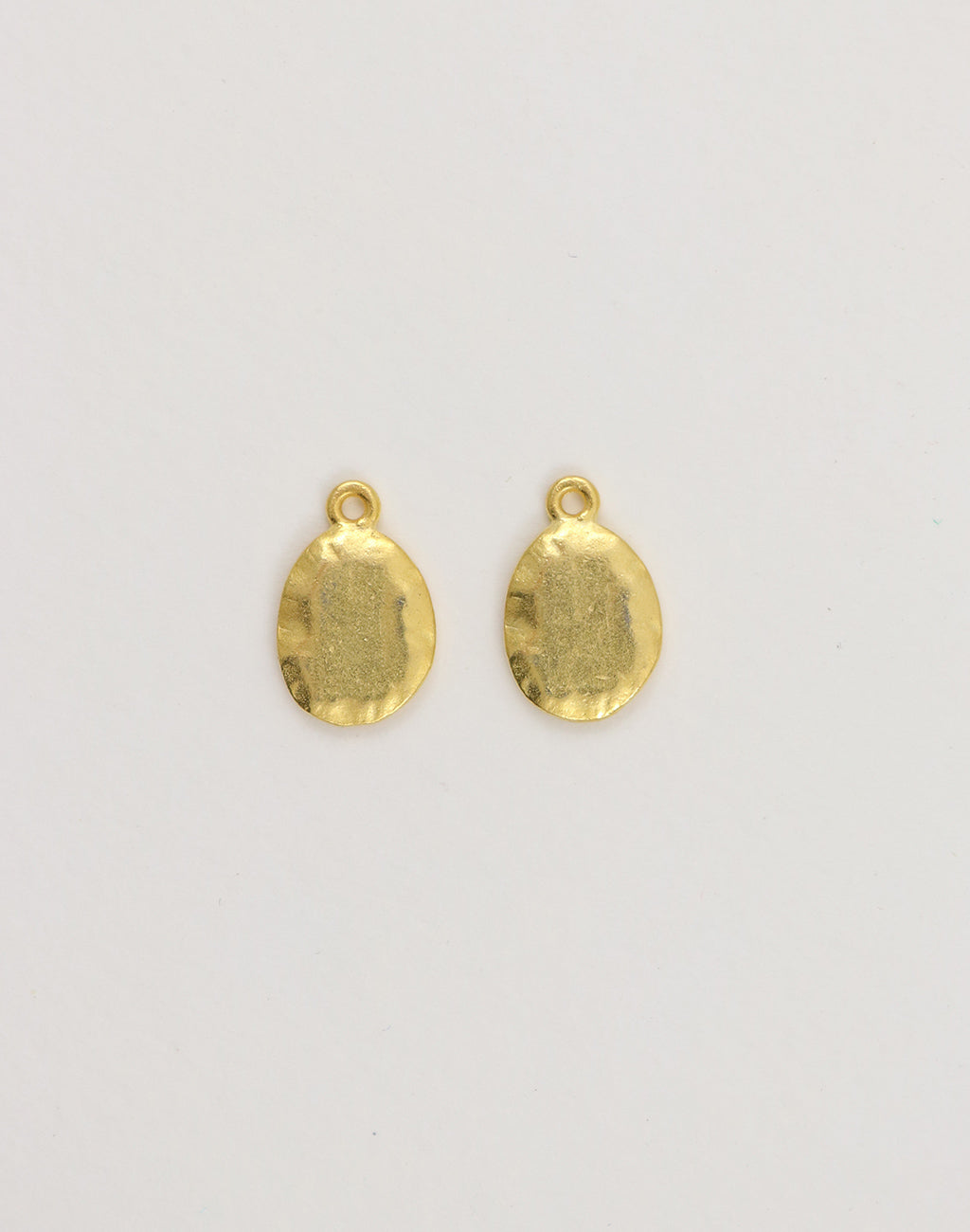PT218-330 Gold teardrop earrings - back view