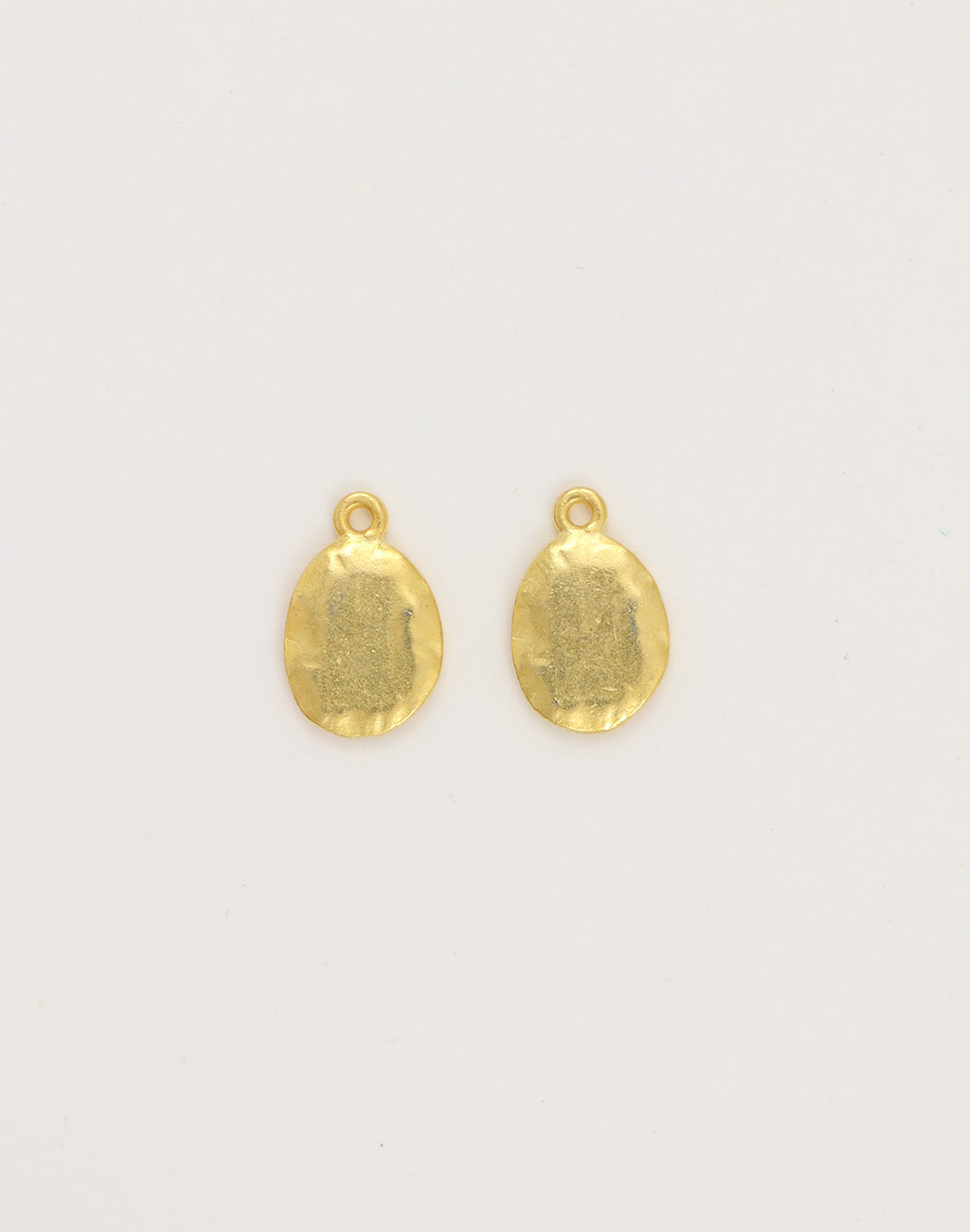 Hammered Oval, 14x12mm, (2pcs)