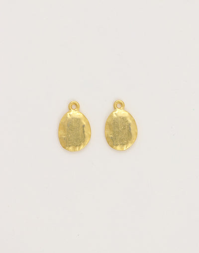 PT218-330 Gold teardrop earrings