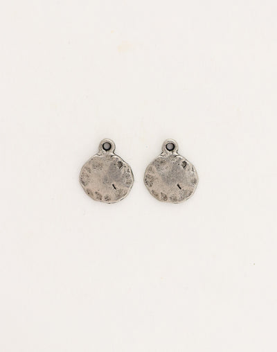 Hammered Circle, 14mm, (2pcs)