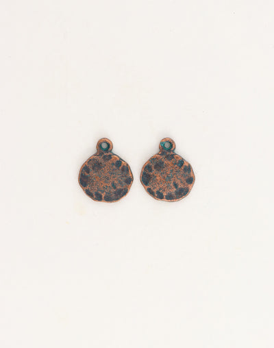 Hammered Circle, 14mm, (2pcs)