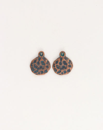 Hammered Circle, 14mm, (2pcs)