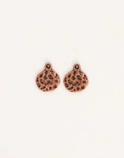 Hammered Circle, 14mm, (2pcs)