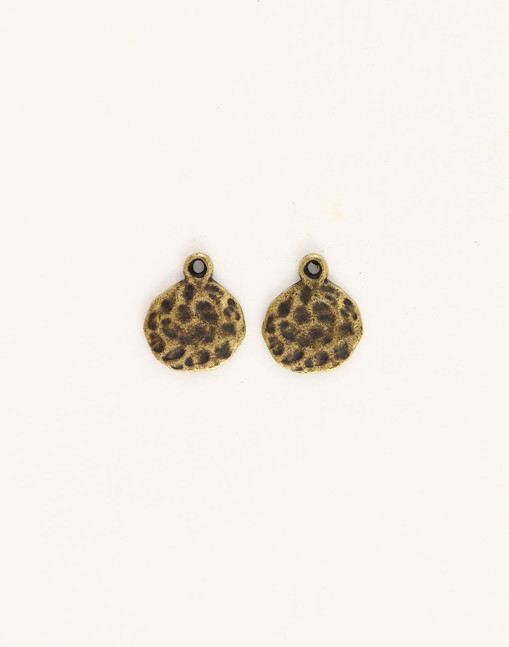Hammered Circle, 14mm, (2pcs)