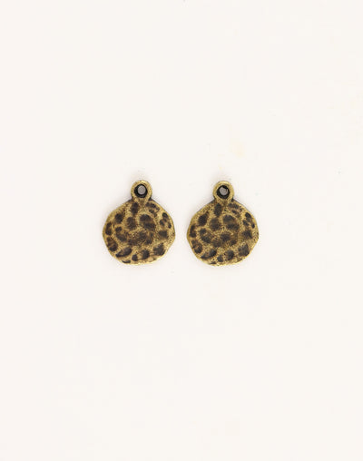 PT234-270 Textured gold earrings
