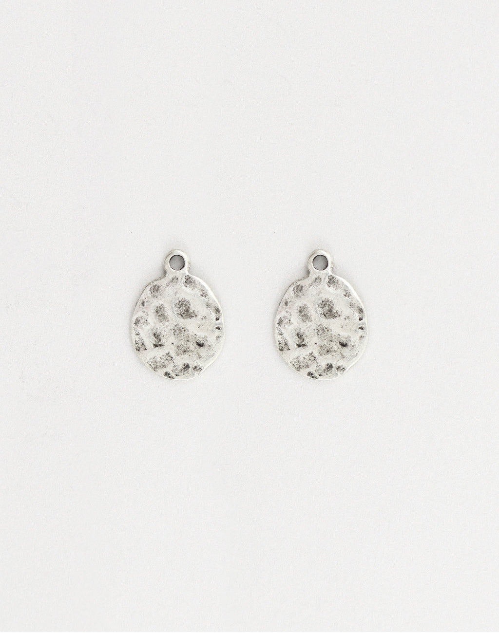 Hammered Oval, 18x13mm, (2pcs)