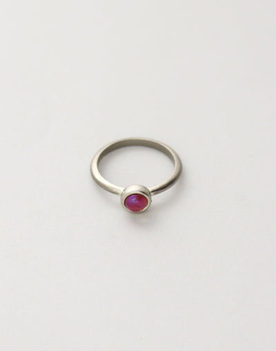 Fire opal Ring, size 8, (1pc)
