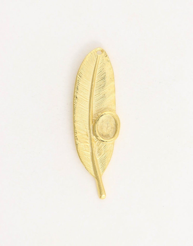 Feather Bezel, 51x16mm (1pc)