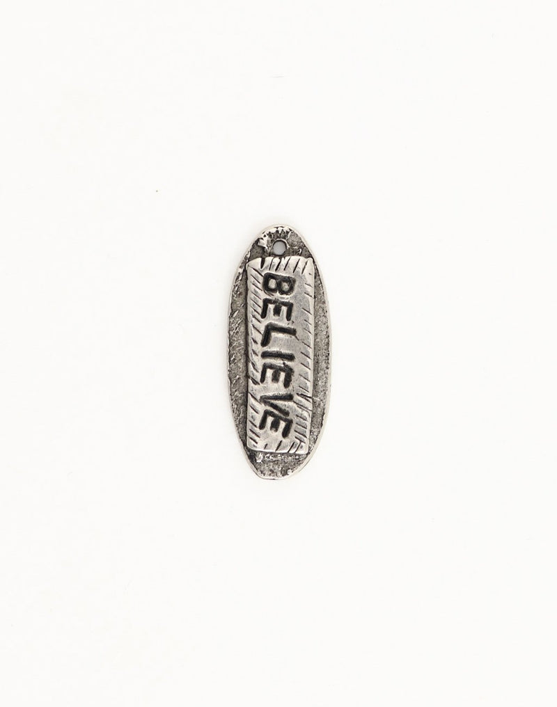 Believe Tag, 30x12mm, (1pc)