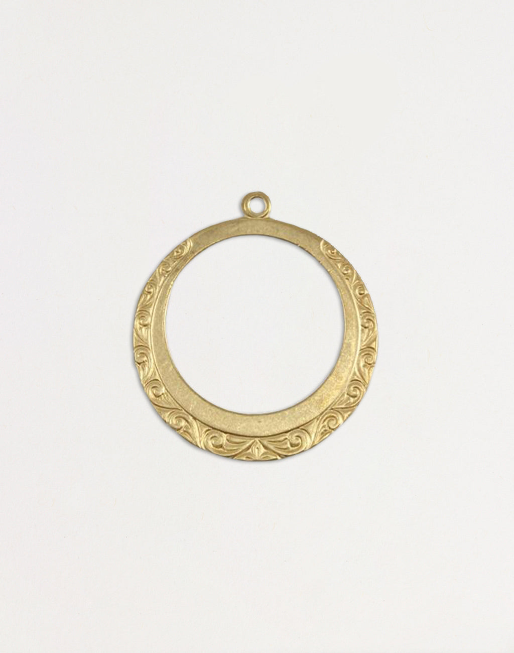 Engraved Hoop, 30x27mm, (1pc)