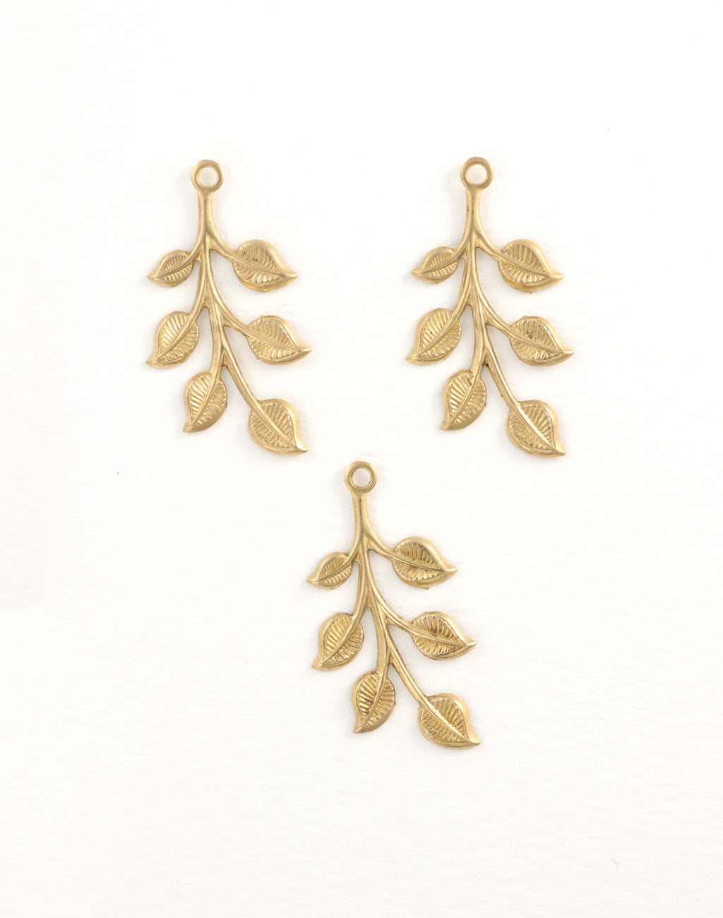 Spring Leaves, 37x18mm, (3pcs)