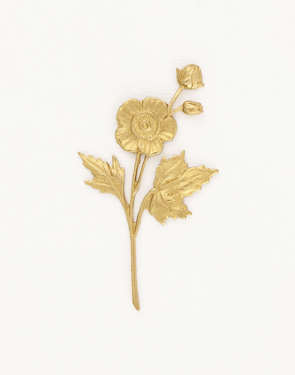 Stemmed Flower, 55x30mm, (1pc)