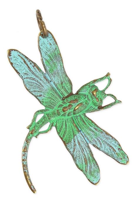 PX166 Green and Blue Dragonfly Ornament