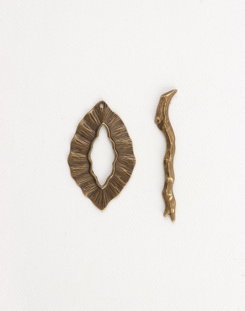Woodland Toggle, 39x24mm, (1pc)