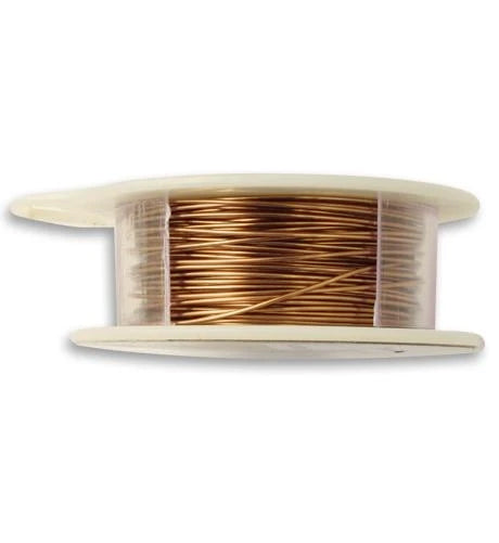 Natural Brass Colored Wire, 22ga, (60ft)