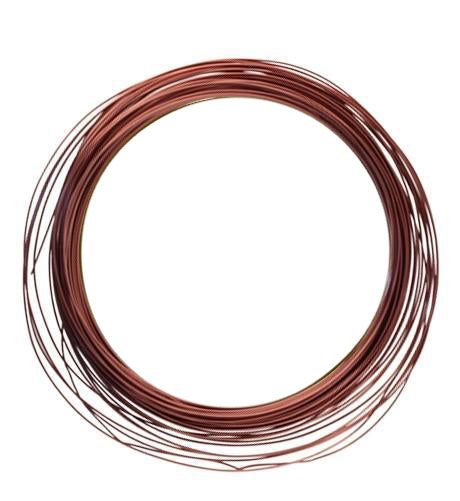 Artisan Copper Wire, Half Round, 18ga, (21ft)