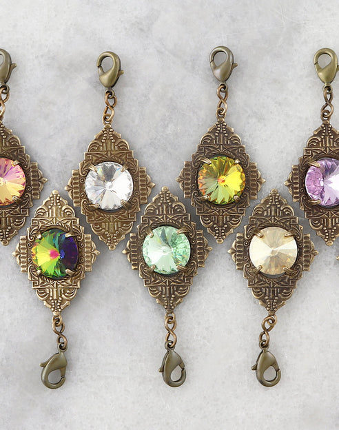 Ornate crystal pendants