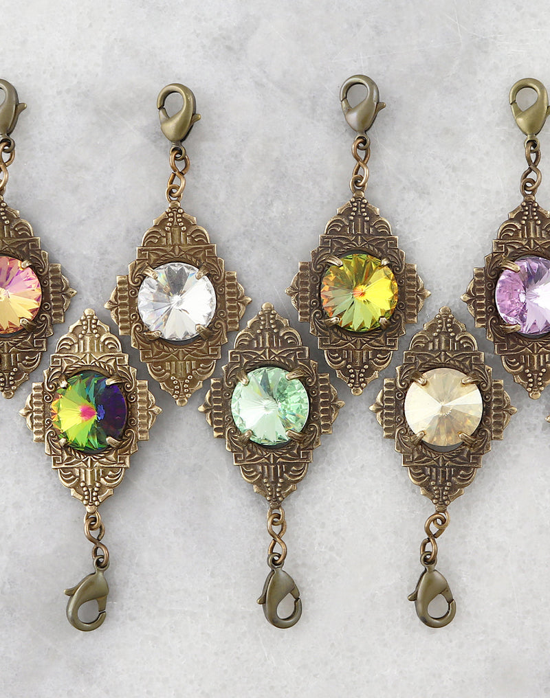Ornate crystal pendants