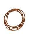 Saddle Tan Round Leather Cord, 1.5mm, (9ft)