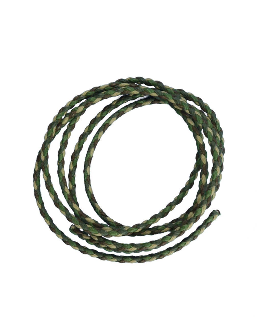 Camo Vegan Leather Braided Cord, 2mm, (9ft)