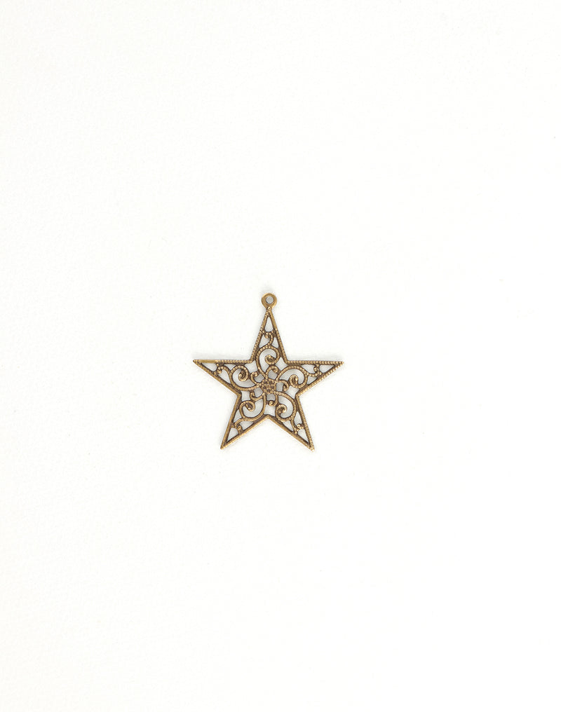 dp160 filigree star charm