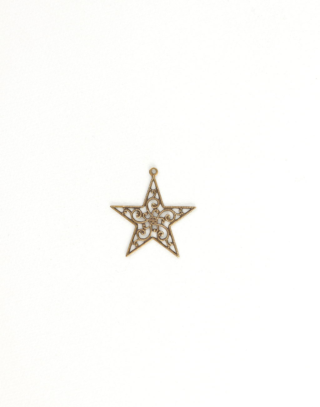 Filigree Star Drop, 26x25mm, (1pc)