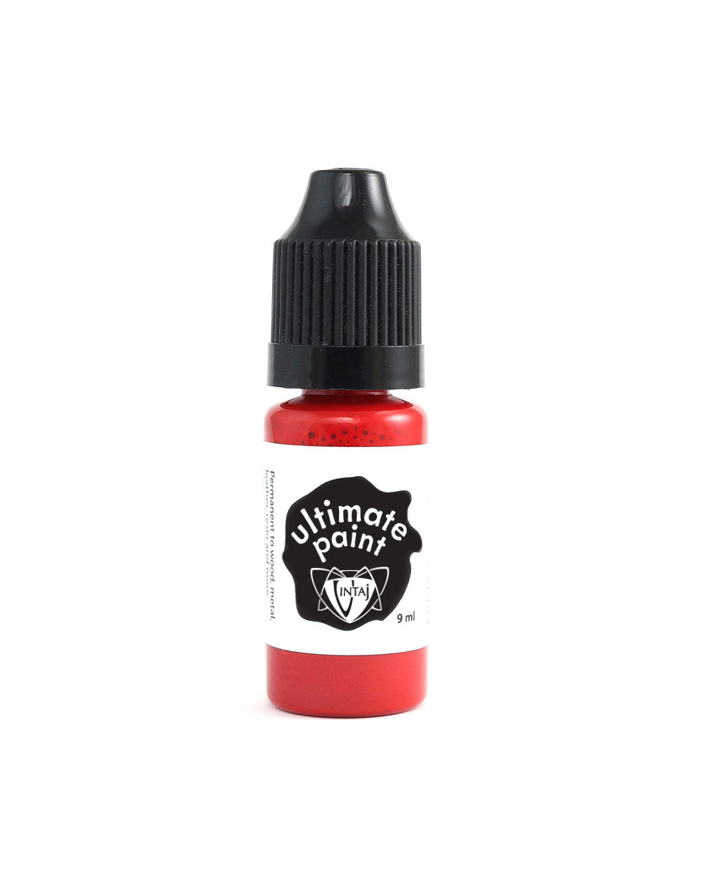 Garnet red paint bottle