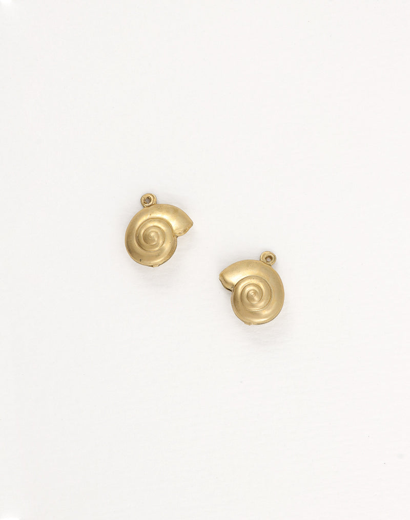 Natica Shell, 17x15mm, (2pcs)
