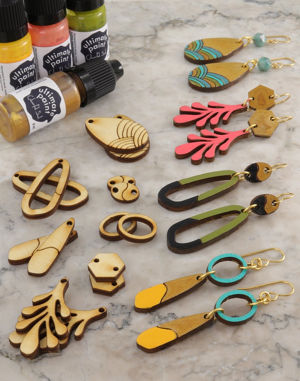 Modern Bohemian, Jewelry Pop Outs Set (3 panels)