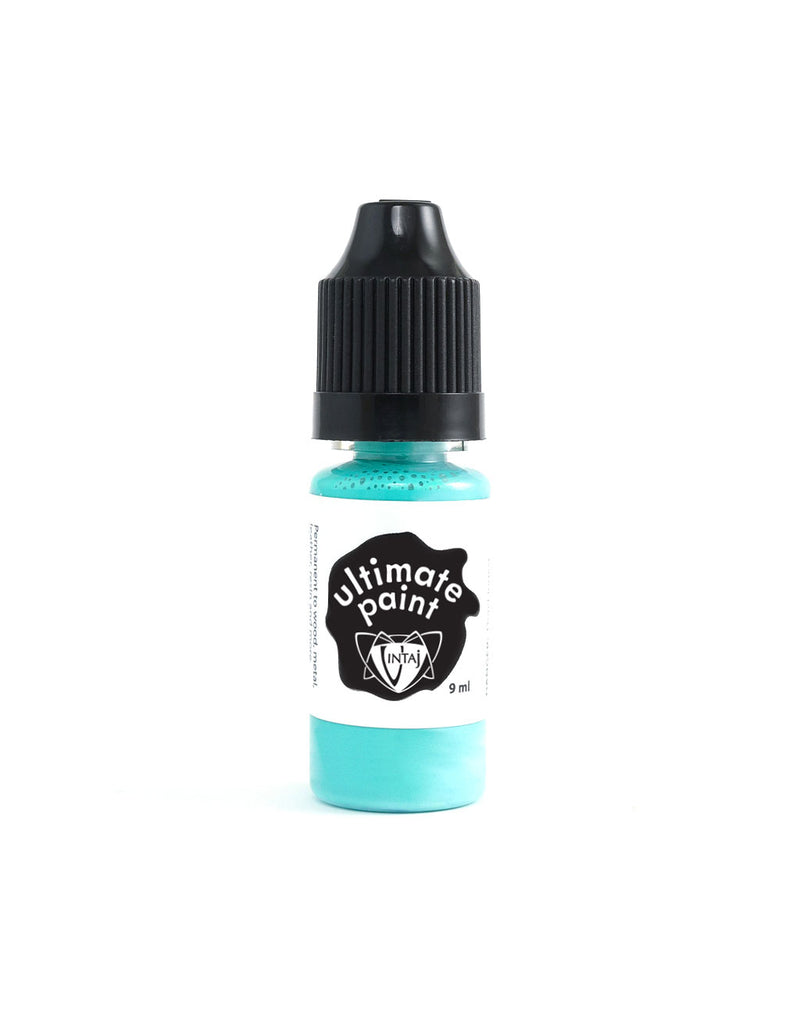 Verdigris-colored Ultimate Paint bottle